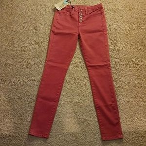 Womens nwt young and faded stretch denim jeans